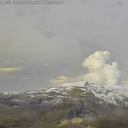 Vista del volcán Nevado del Ruiz este miércoles 26 de abril.