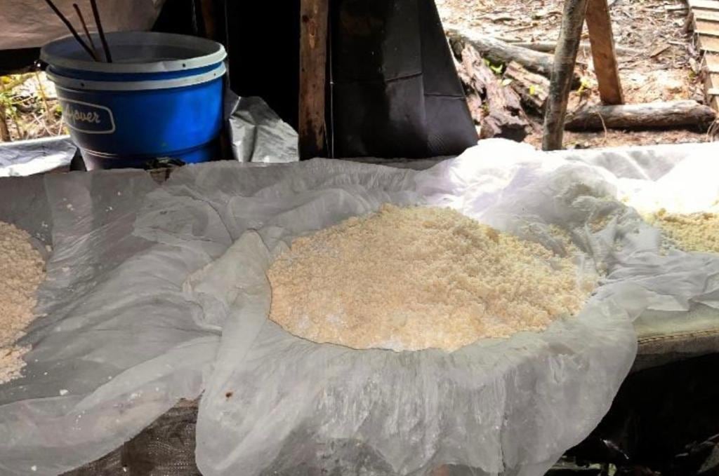 Durante el desarrollo de las operaciones fluviales fueron hallados 810 kilogramos de clorhidrato de cocaína.