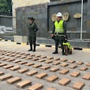 Cargamento de cocaína incautado en Cartagena.