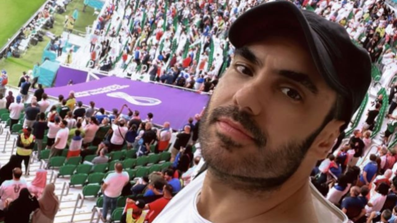 El actor vio en vivo y en directo la final del Mundial Qatar 2022.
