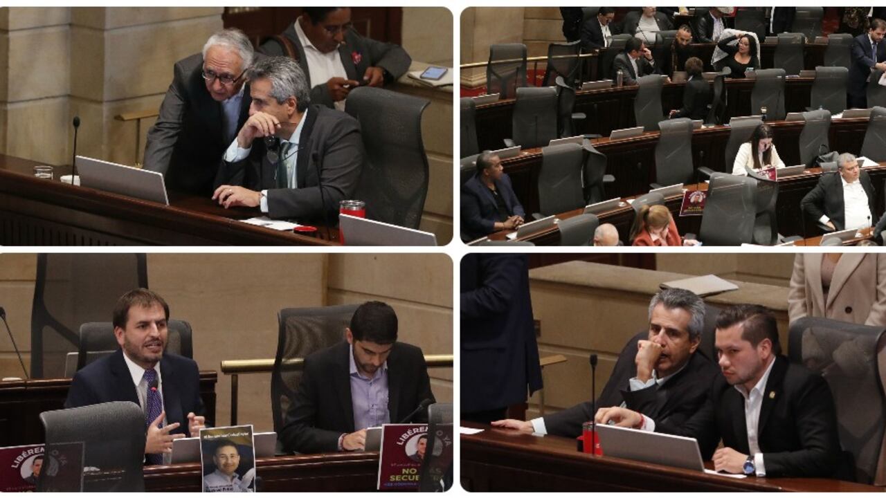 Algunos de los momentos del debate a la reforma a la salud.