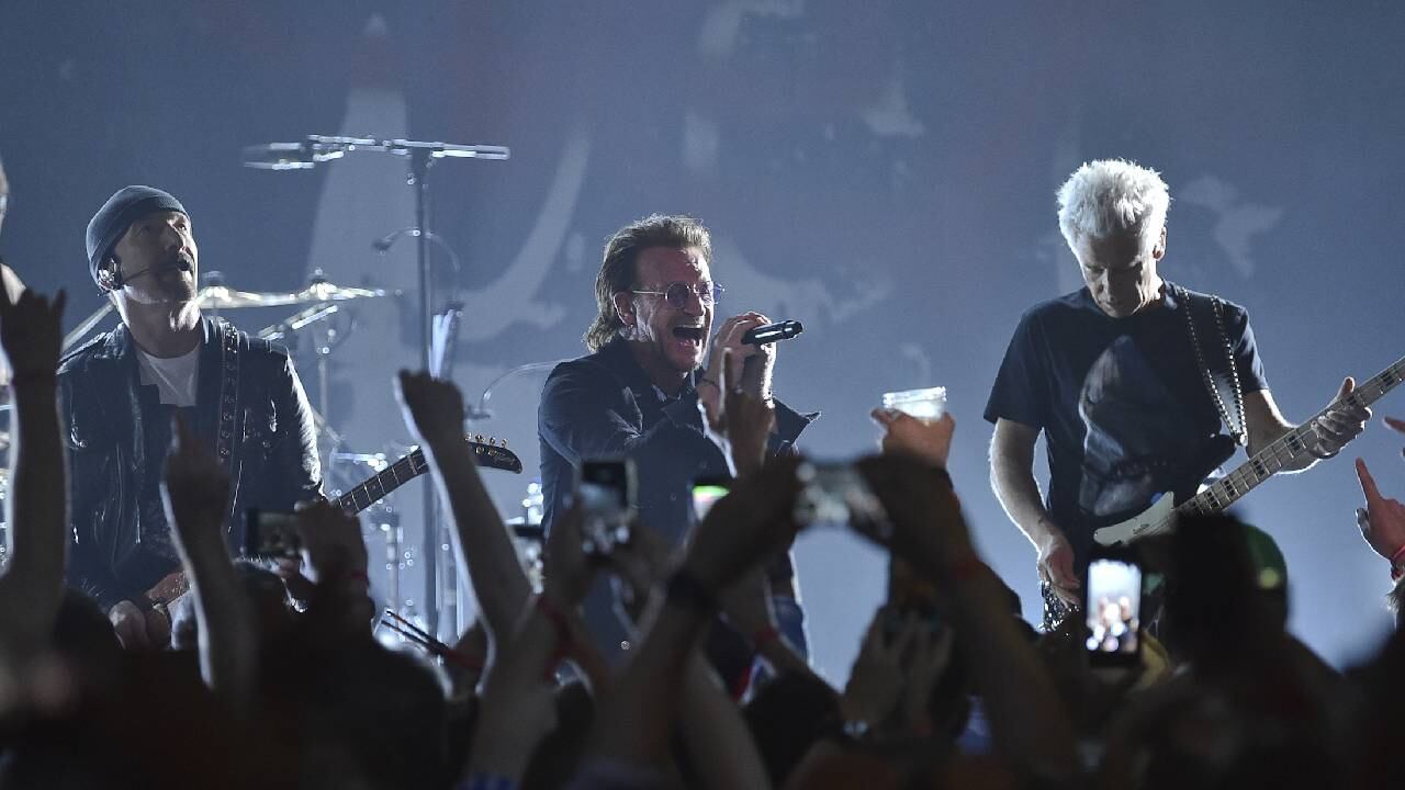 Archivo de los integrantes de la banda U2.