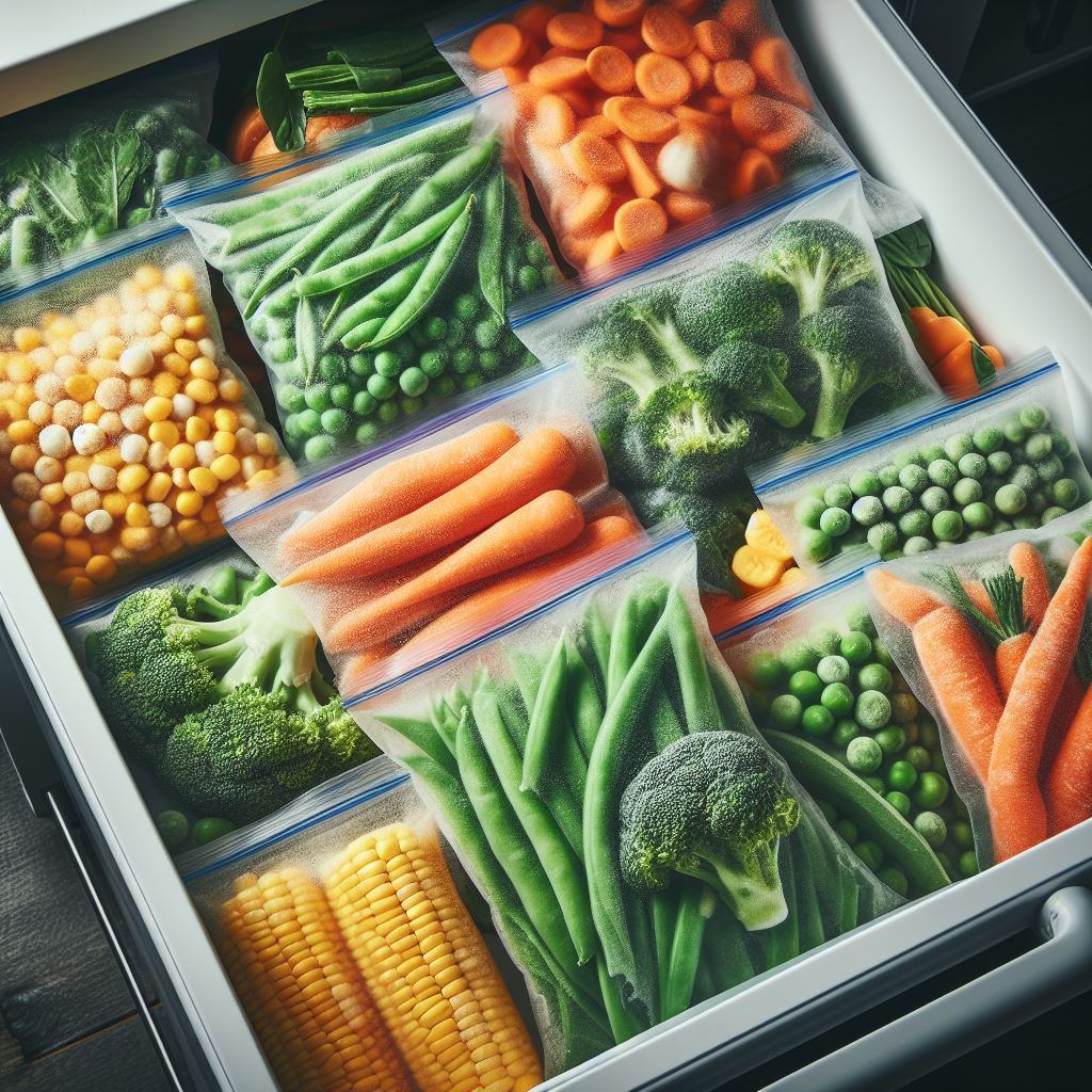 Verduras como las zanahorias y los apios se pueden almacenar en el congelador sin problema.