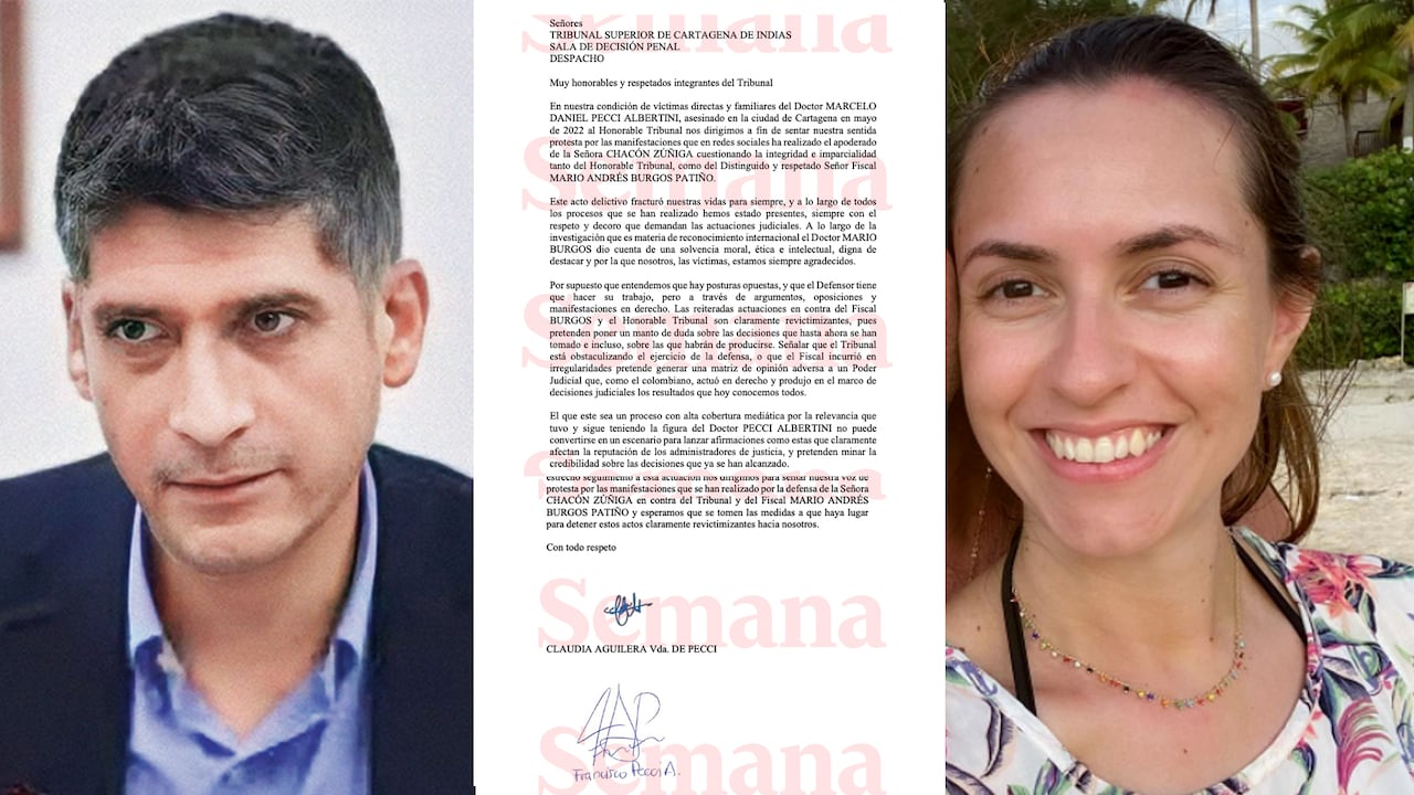 El fiscal Mario Andrés Burgos descubrió todo que había detrás del asesinato del fiscal antimafia paraguayo Marcelo Pecci. La esposa de Pecci, Claudia Aguilera, defiende la investigación.