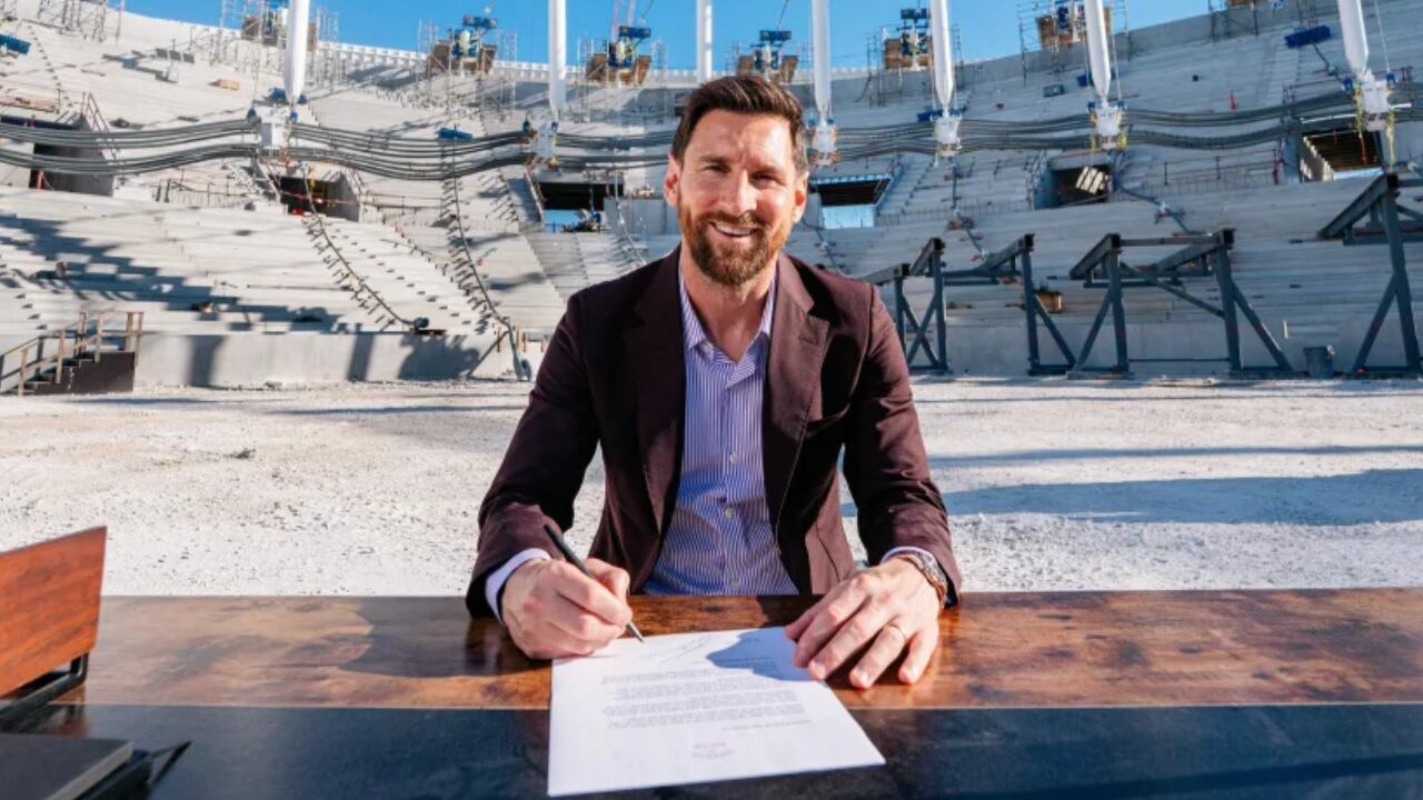 Lionel Messi fue anunciado con un nuevo contrato en Inter Miami.