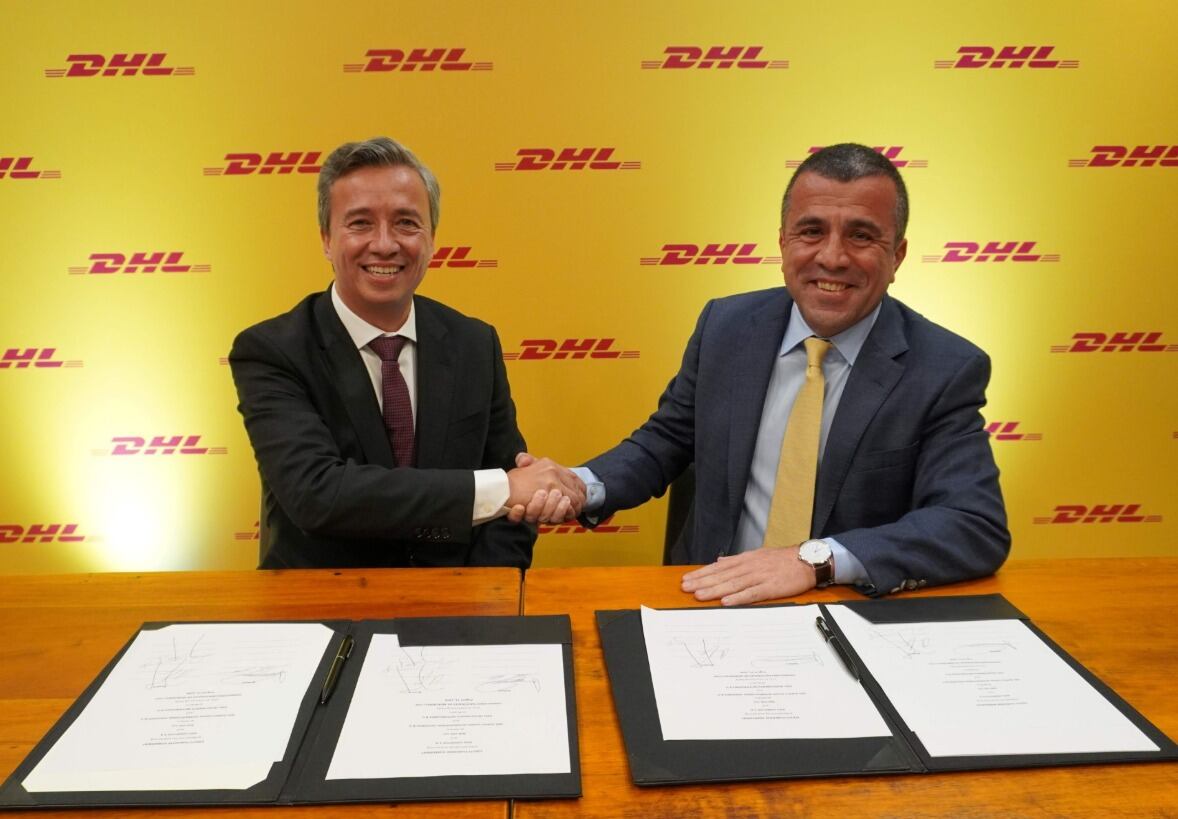 Agustín Croche, CEO de DHL Supply Chain para América Latina, y Aníbal Wadih, presidente del Consejo de Open Market.