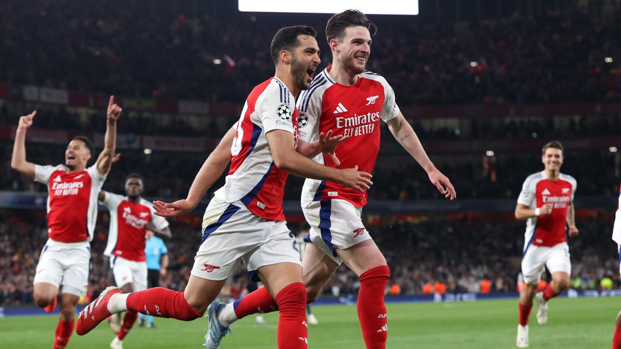 Arsenal goleó a Real Madrid en Londres.