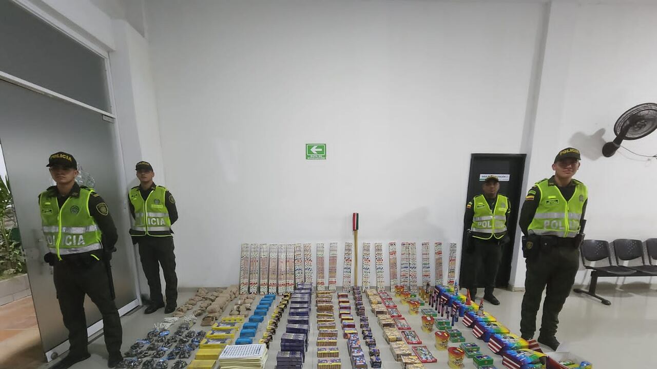 Productos pirotécnicos fueron incautados por la Policía en Barranquilla y serán destruidos.