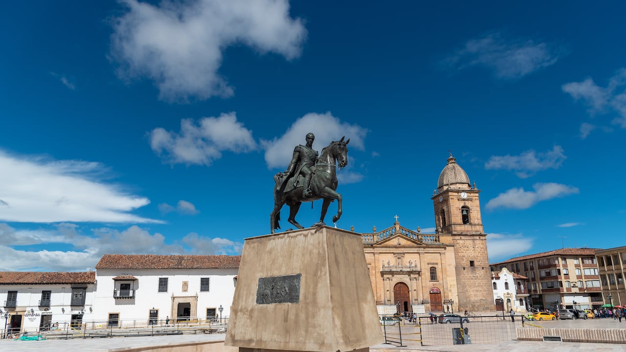 Monumento a Simón Bolívar en Tunja.