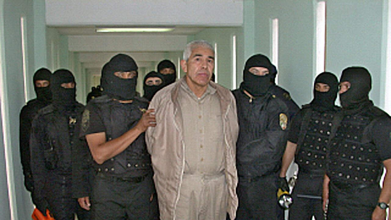Rafael Caro Quintero, en su captura en 2005.