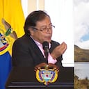 Presidente Gustavo Petro y el páramo de Santurbán.