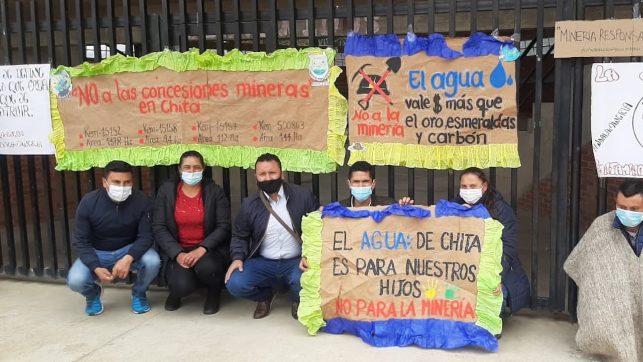 Los habitantes de Chita, en Boyacá, se oponen al desarrollo de proyectos mineros.