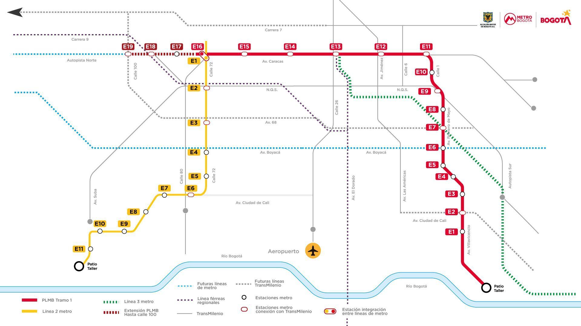 ¿Cómo va la construcción del Metro de Bogotá? La línea 1 ya completó 14 kilómetros de viaducto