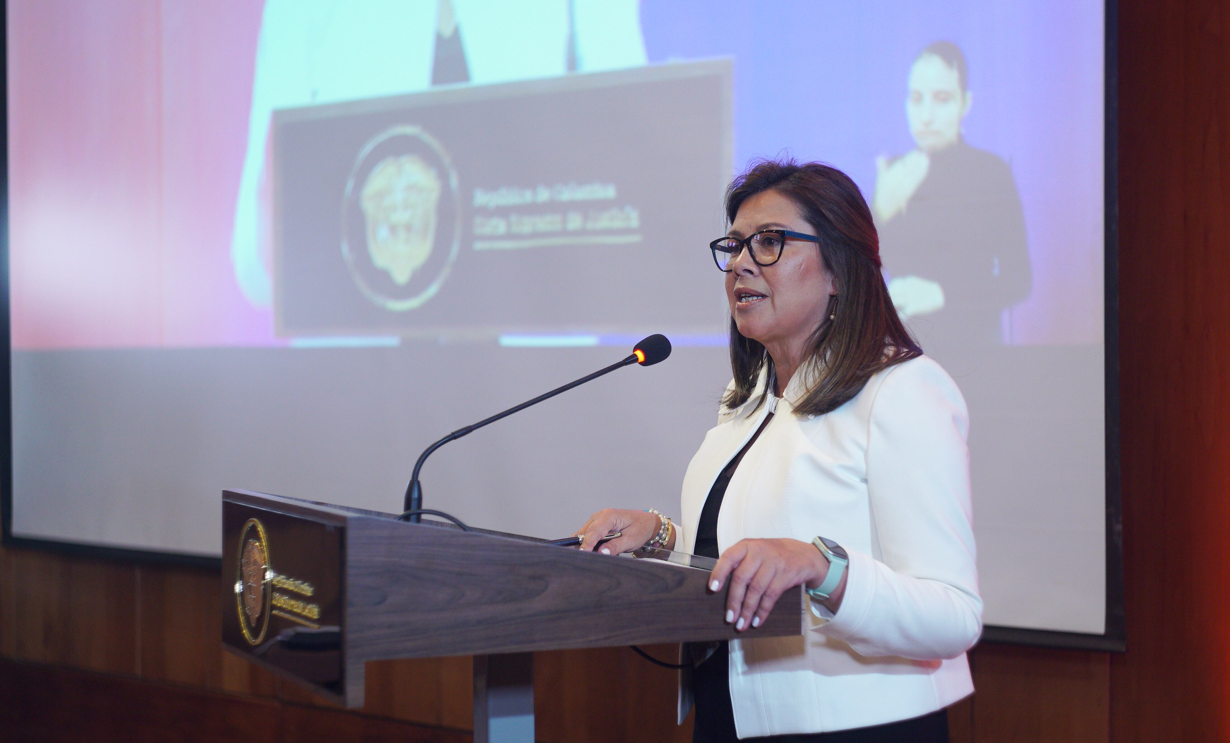 Ternadas a la Fiscalía 
Ángela María Buitrago 
se presentaron ante la Corte Suprema de Justicia, que deberá tomar su decisión a mediados de diciembre
Bogota noviembre 23 del 2023
Foto: Prensa Corte Suprema de Justicia