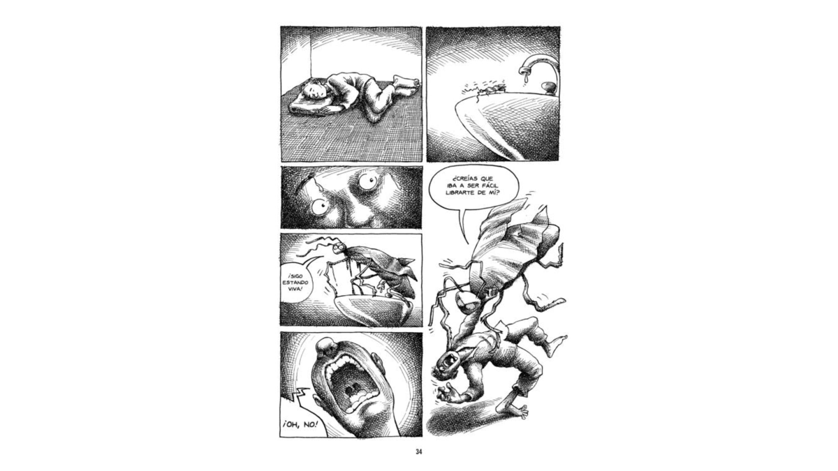 Viñetas de Una metamorfosis iraní, de Mana Neyestani. Ediciones La Cúpula