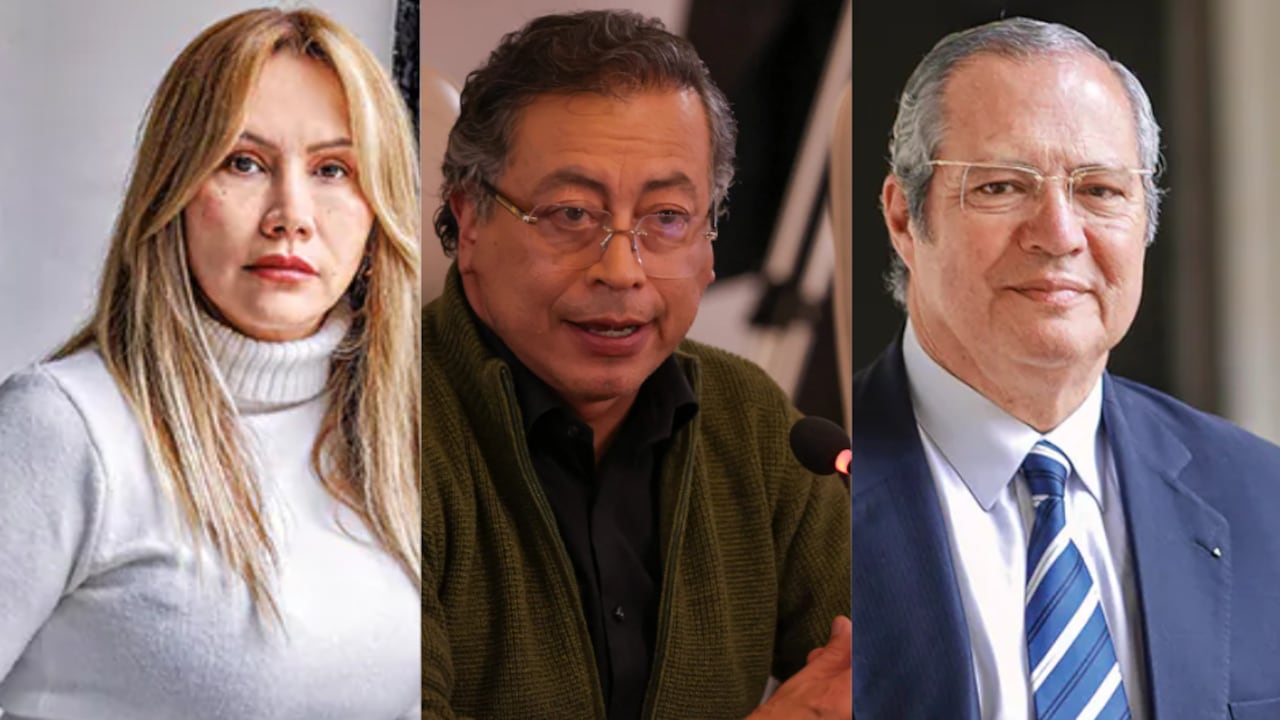 Sandra Ortiz, Gustavo Petro e Iván Name.