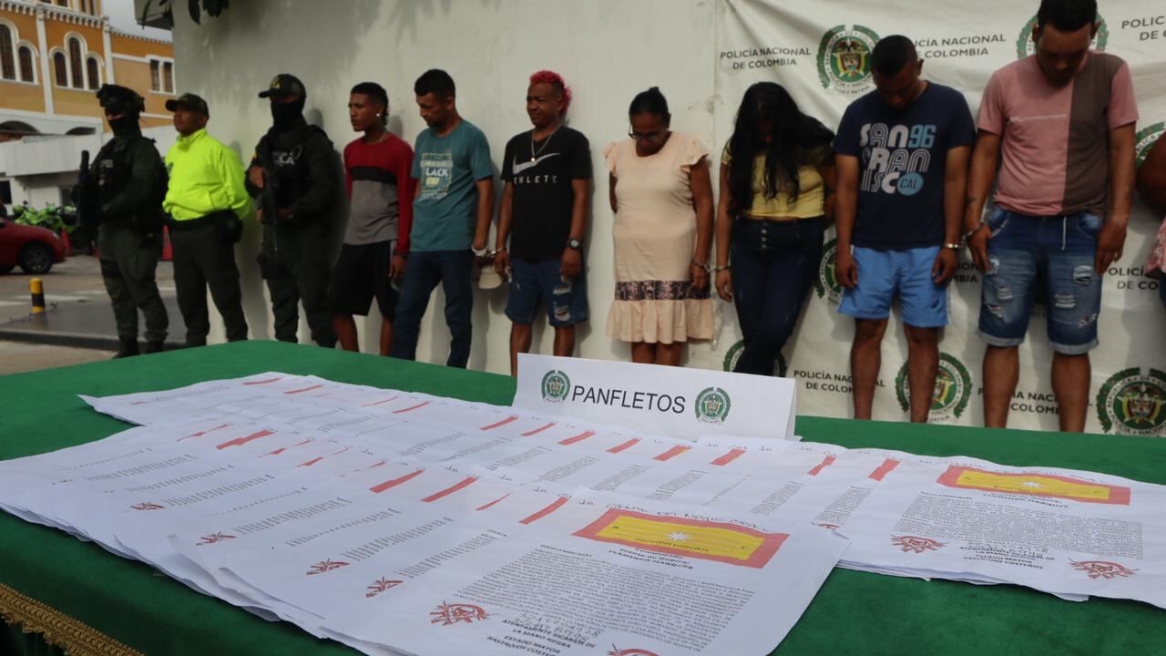 En varias ciudades del Caribe fueron capturados varios presuntos integrantes de la banda Los Rastrojos Costeños