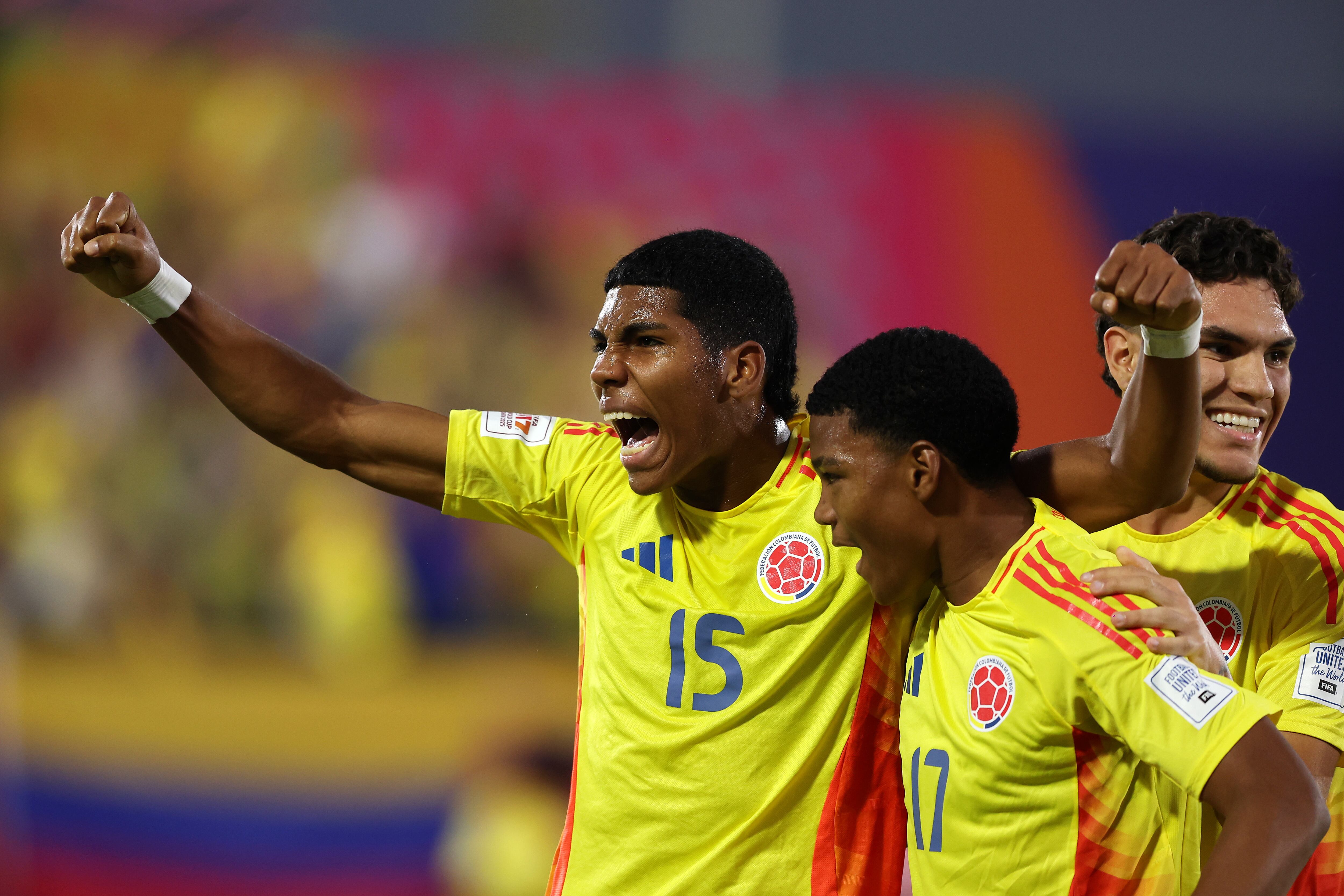 Miguel Solarte anotó el primer gol de Colombia vs. Corea del Norte en el Mundial Sub-17