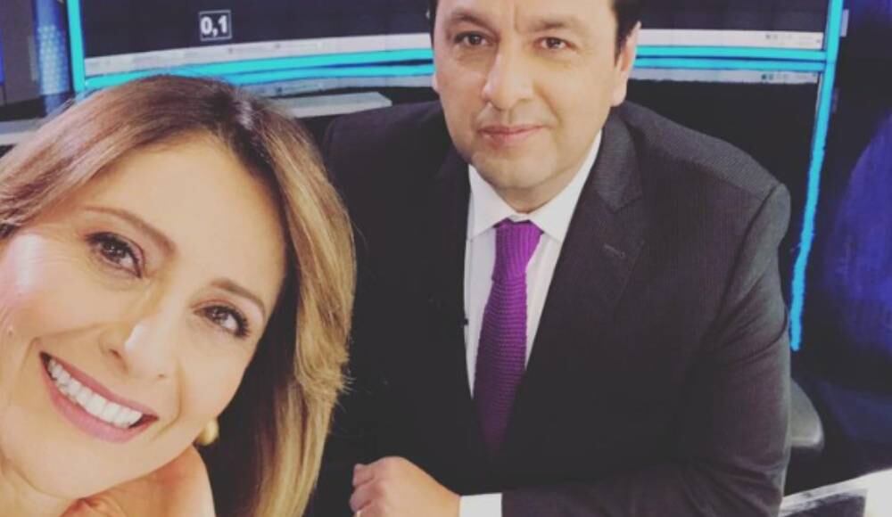 María Lucía Fernández y Jorge Alfredo Vargas, presentadores de Caracol.