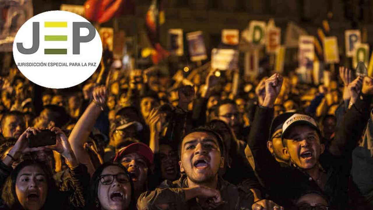 La marcha por la JEP convocada a través de redes sociales para este miércoles 13 de marzo.