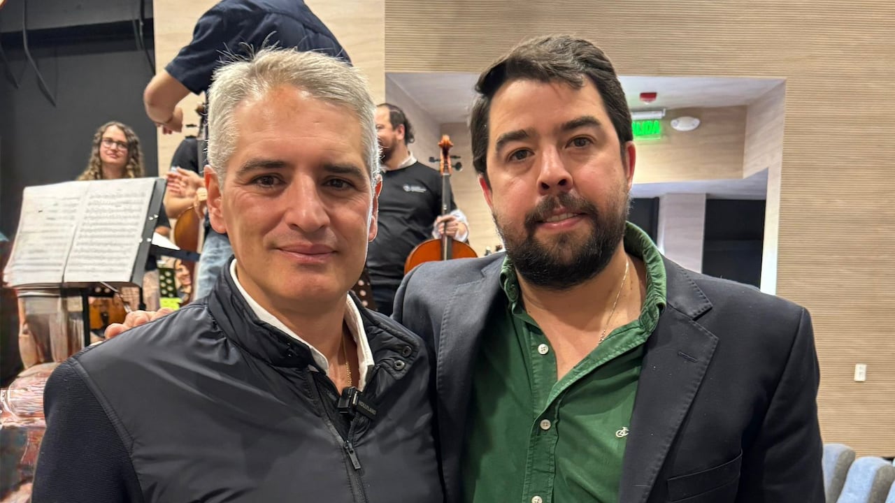 Andrés Julián Rendón; gobernador de Antioquia, y Roberto Rave, director del ICPA.