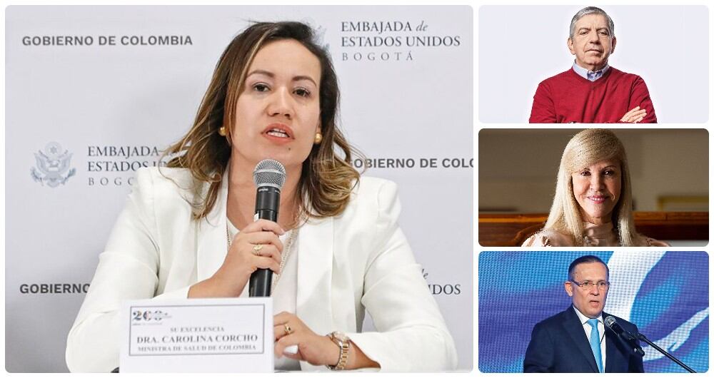 Carolina Corcho, César Gaviria, Dilian Francisca Toro y Efraín Cepeda.