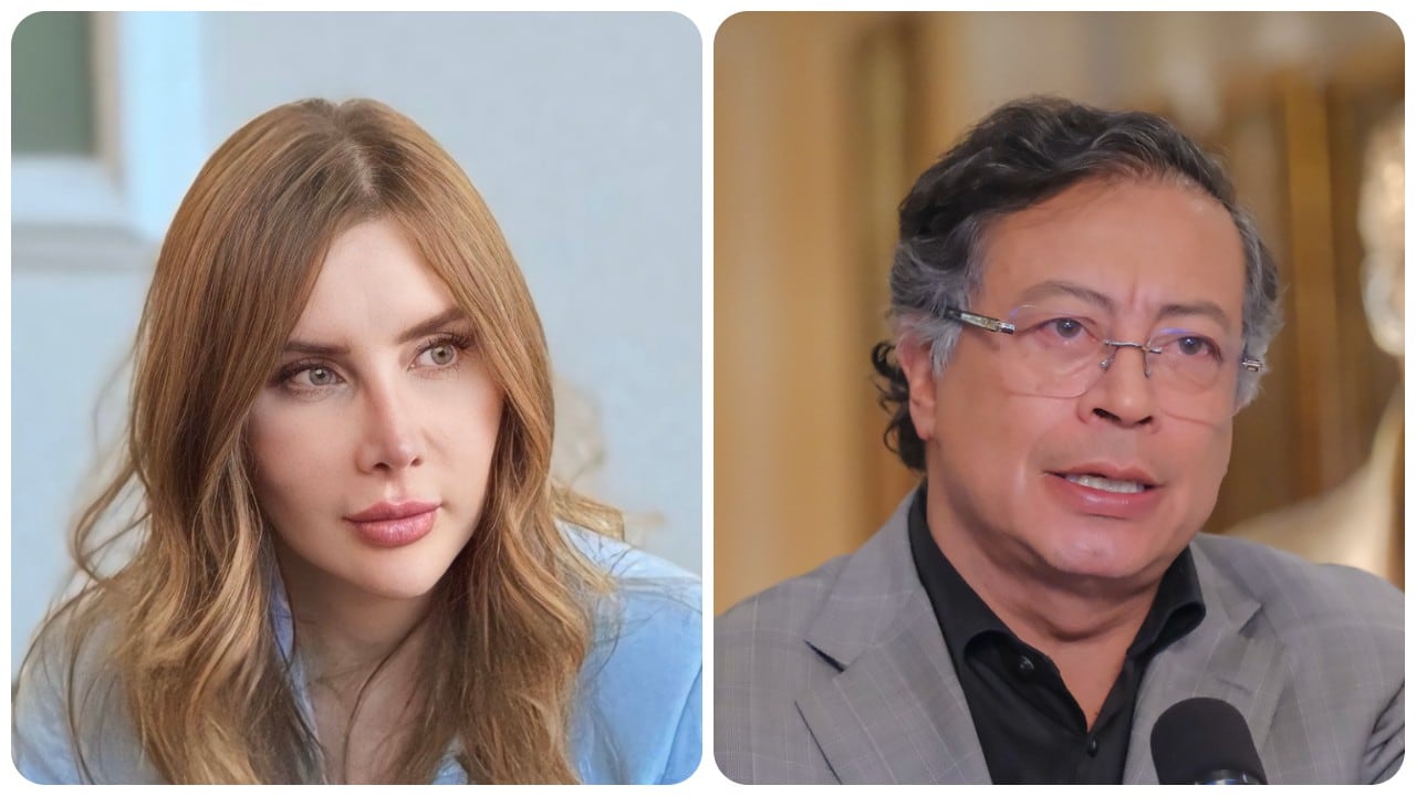 La ministra de Comercio, Industria y Turismo, Diana Morales, y el presidente de la República, Gustavo Petro.