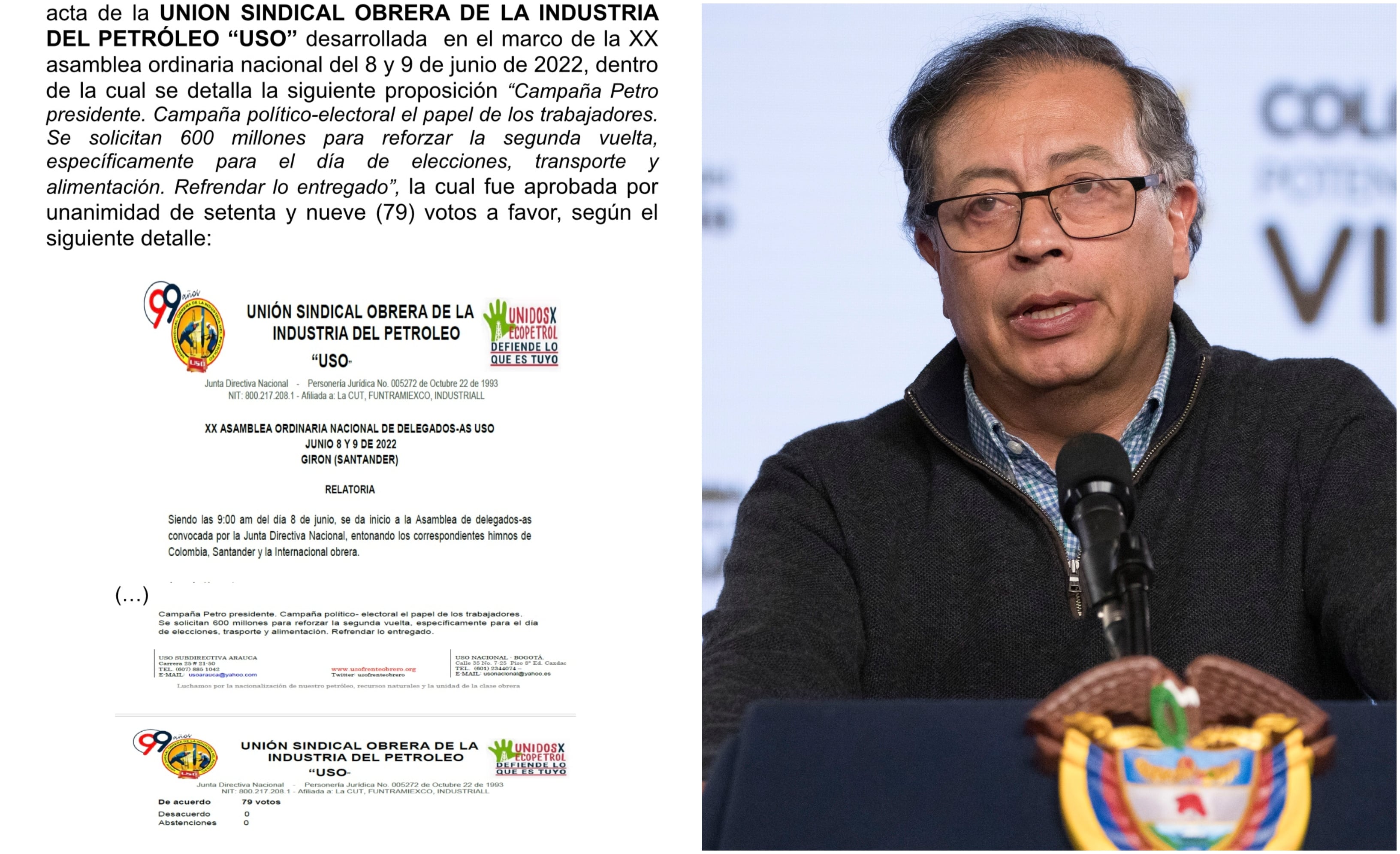 Gustavo Petro presunta violación de topes en la financiación de la campaña