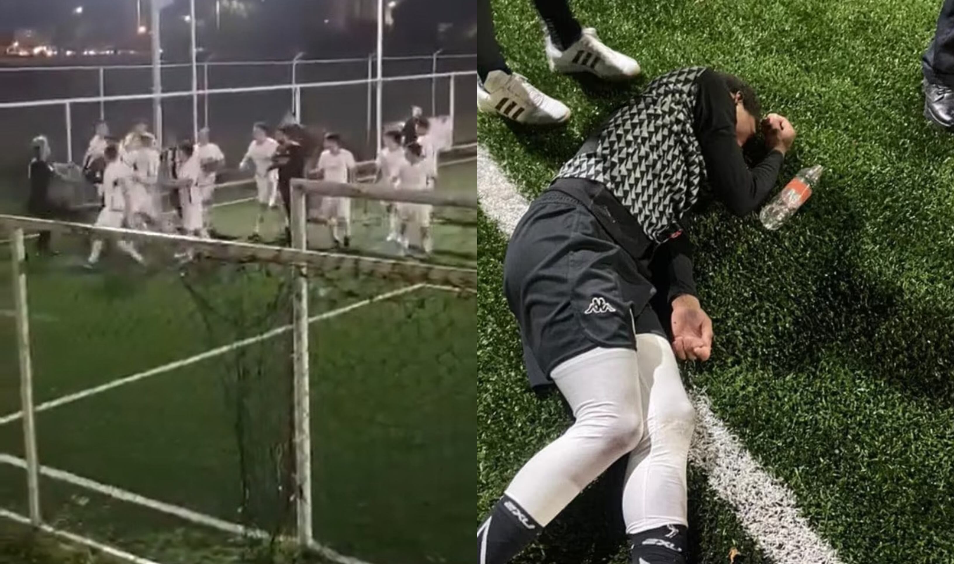 Ander Jafeth Salas después de la agresión.