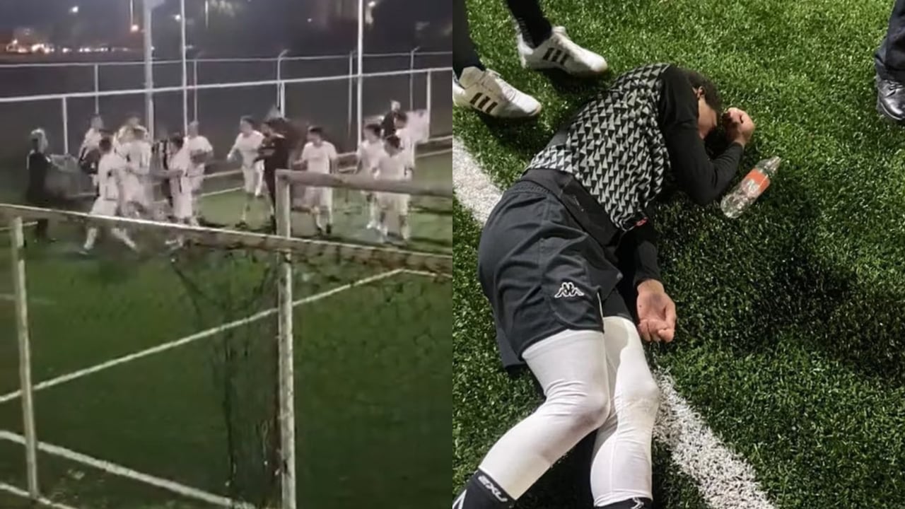 Ander Jafeth Salas, después de la agresión.