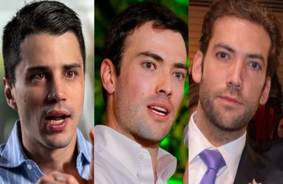 Tomás Uribe, Esteban Santos y Martín Santos.