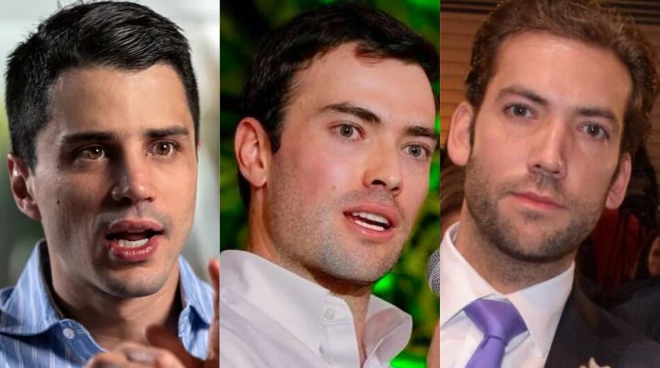 Tomás Uribe, Esteban Santos y Martín Santos.