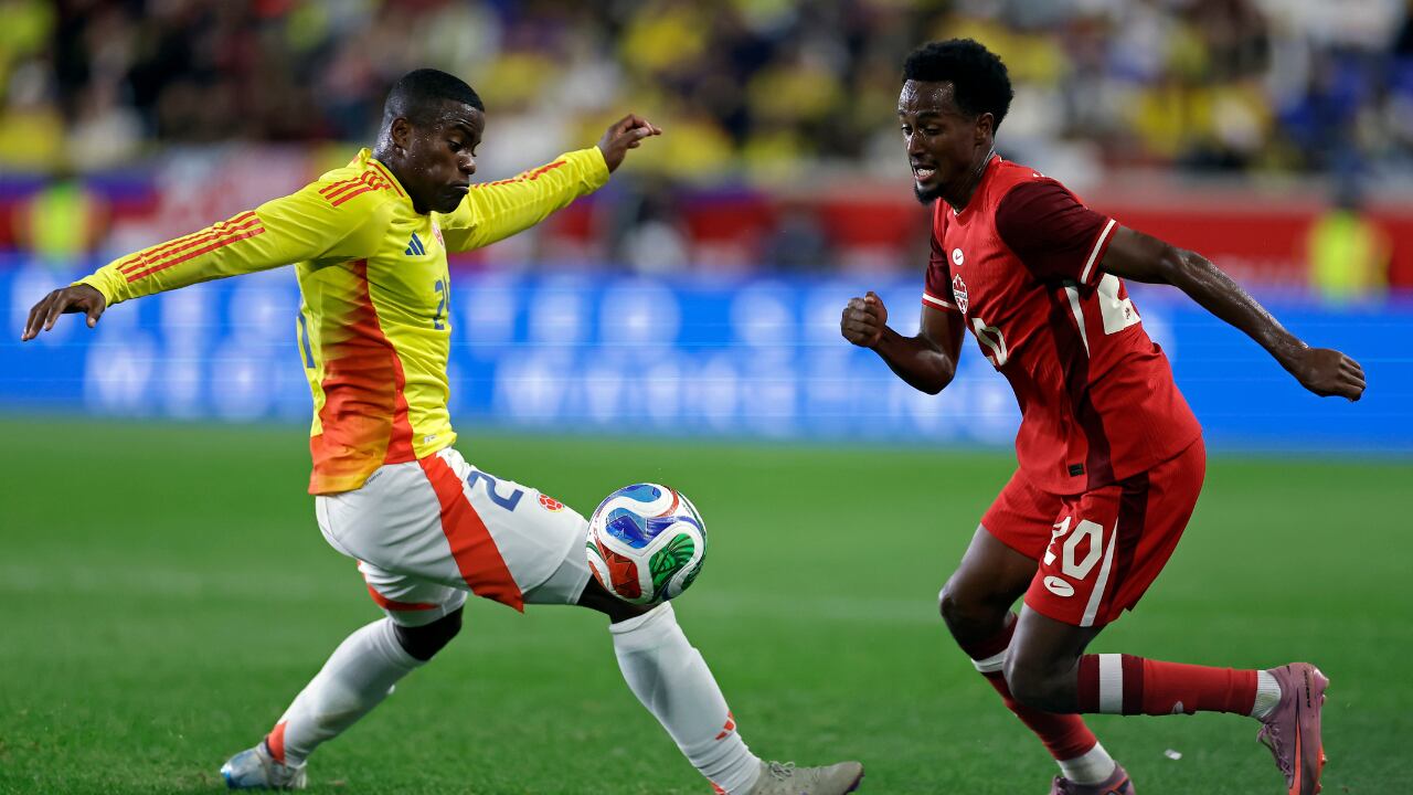 Imagen del partido amistoso entre Colombia y Canadá en Nueva Jersey.