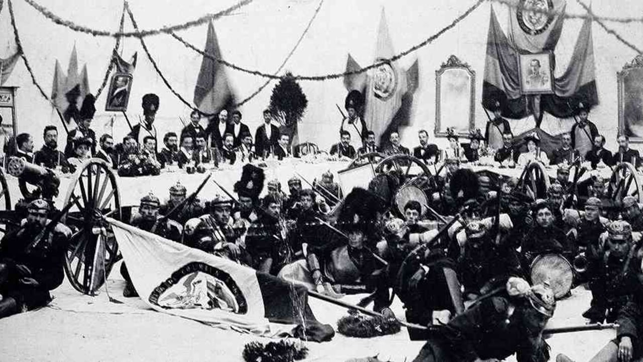 Fotografía: Banquete en tiempos de Guerra. Henry Duperly. 1900