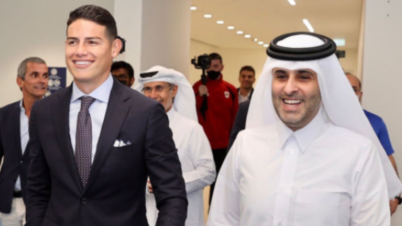 James Rodríguez, nuevo jugador del Al-Rayyan. Foto: Al-Rayyan oficial