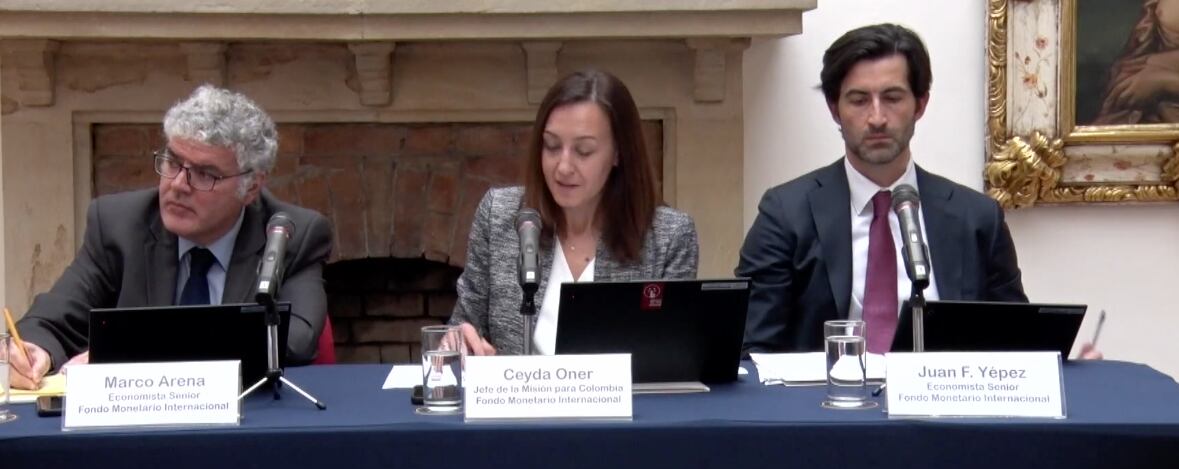 Integrantes de la Misión del FMI en Colombia.
