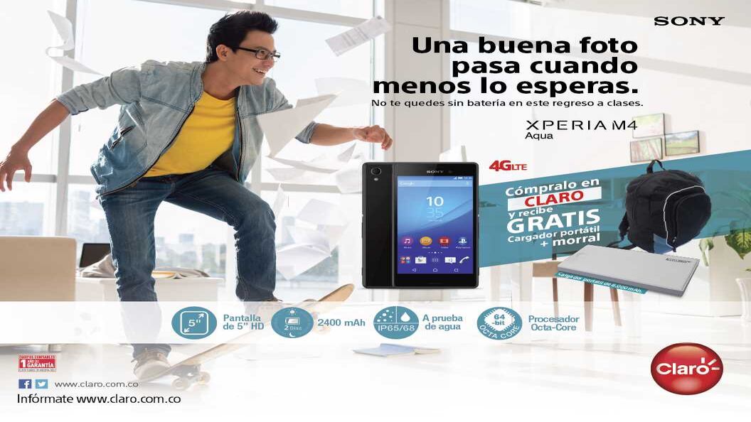 Xperia M4 Aqua y Claro tienen  la  mejor solución para que nunca te quedes sin batería.