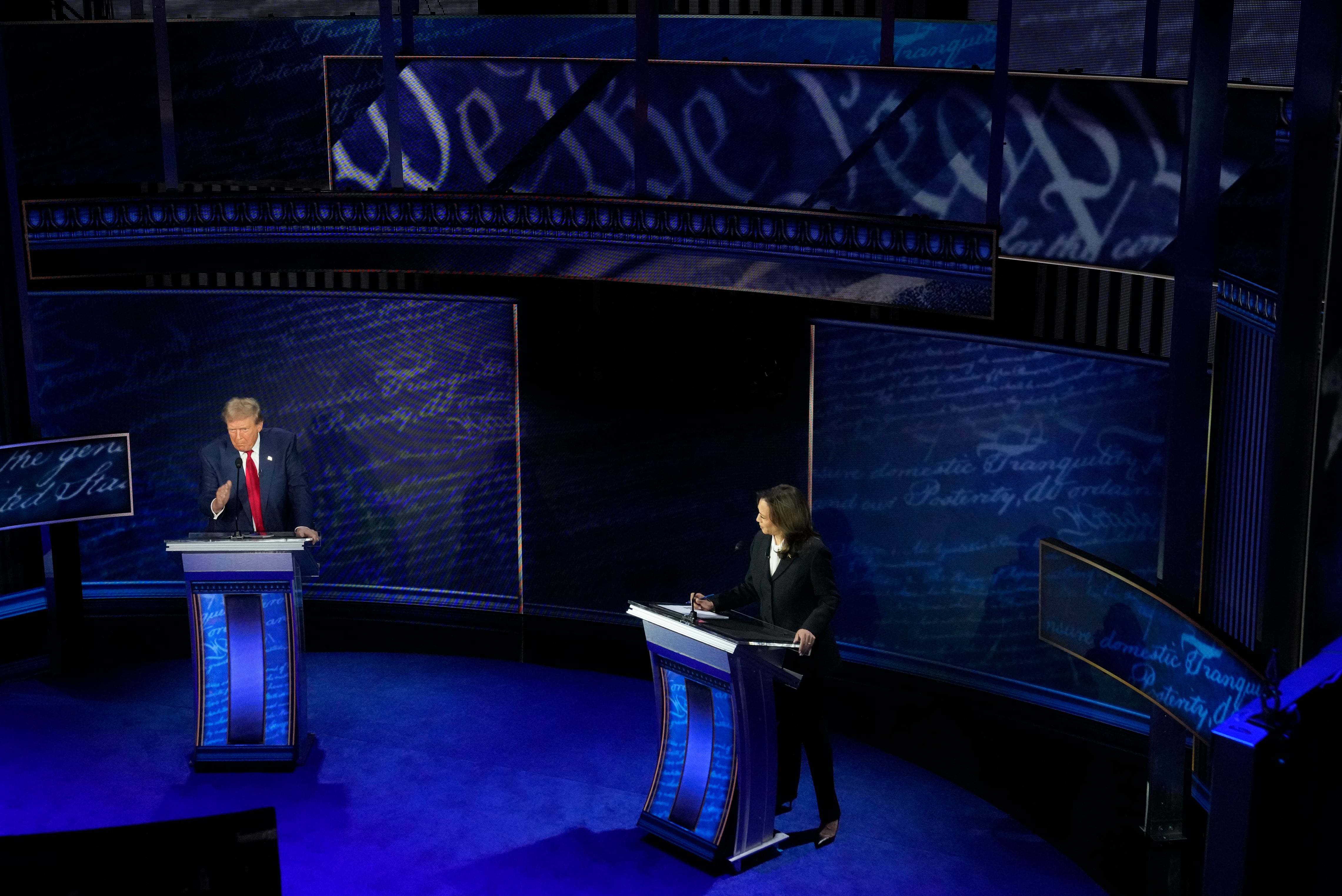 Debate entre Donald Trump y kamala Harris