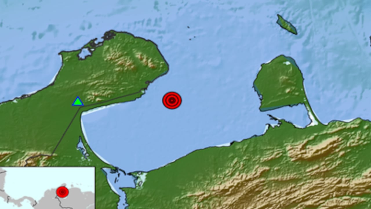 El temblor se presentó a 78 km de Venezuela.