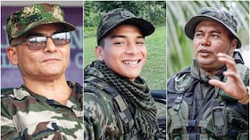 Néstor Gregorio Vera Fernández, mejor conocido como alias Iván Mordisco; Naín Andrés Pérez Toncel, alias Bendito Menor, y Alexander Díaz Mendoza, alias Calarcá