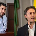 Simón Molina concejal de Medellín y Daniel Quintero, alcalde.