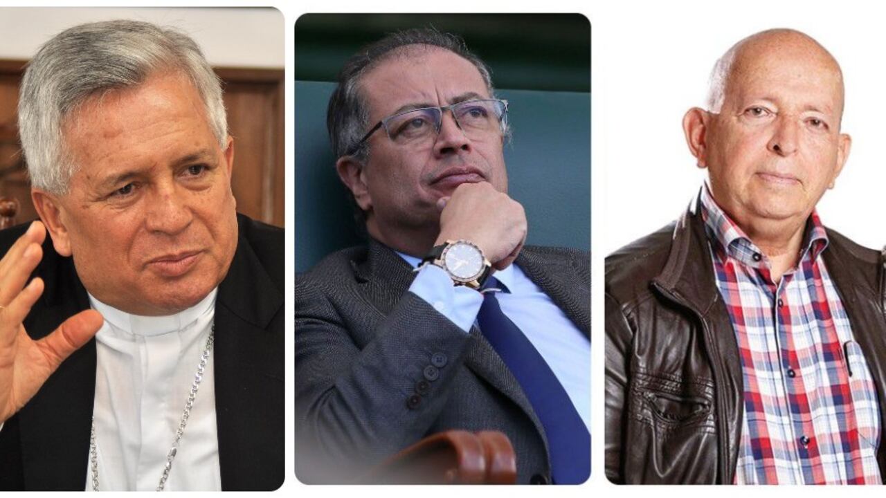 Darío Monsalve, Gustavo Petro y Otty Patiño.