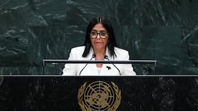 Delcy Rodríguez ante la Asamblea General de la ONU.