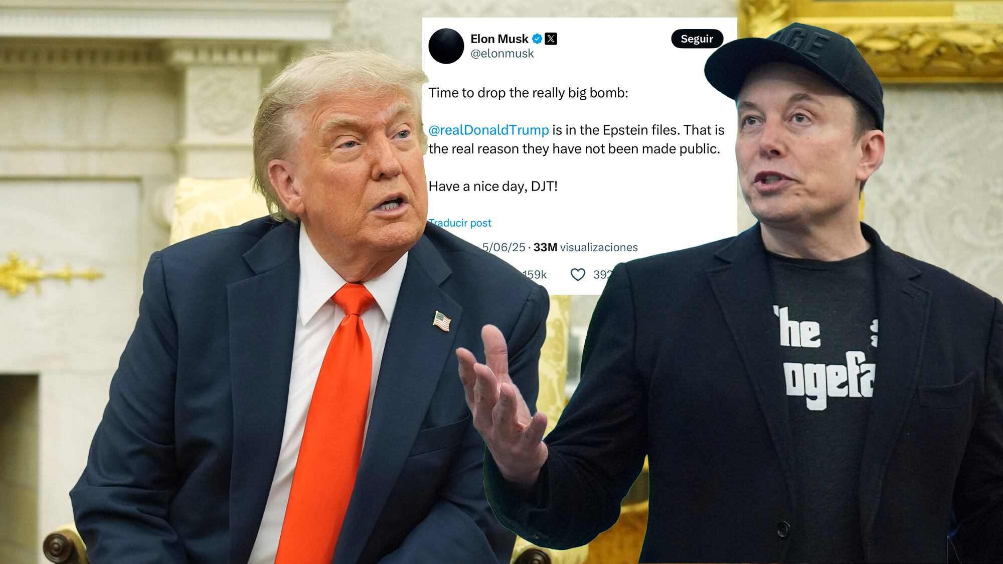 Donald Trumpo Elon Musk twitter