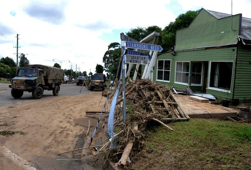 Como una "zona de guerra" han calificados los medios internacionales las inundaciones en Australia. En la imagen una casa de la ciudad de Brisban, la tercera más importante de ese país.