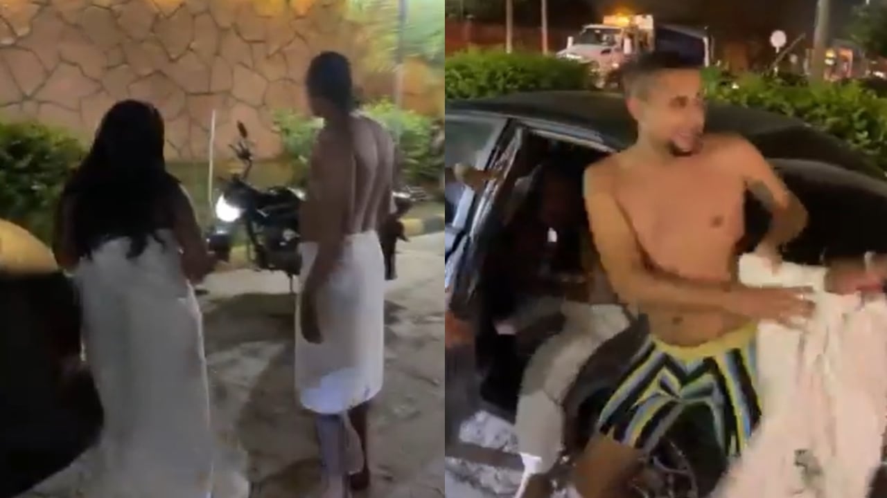 Los amantes vivieron un bochornoso momento al ser descubiertos.