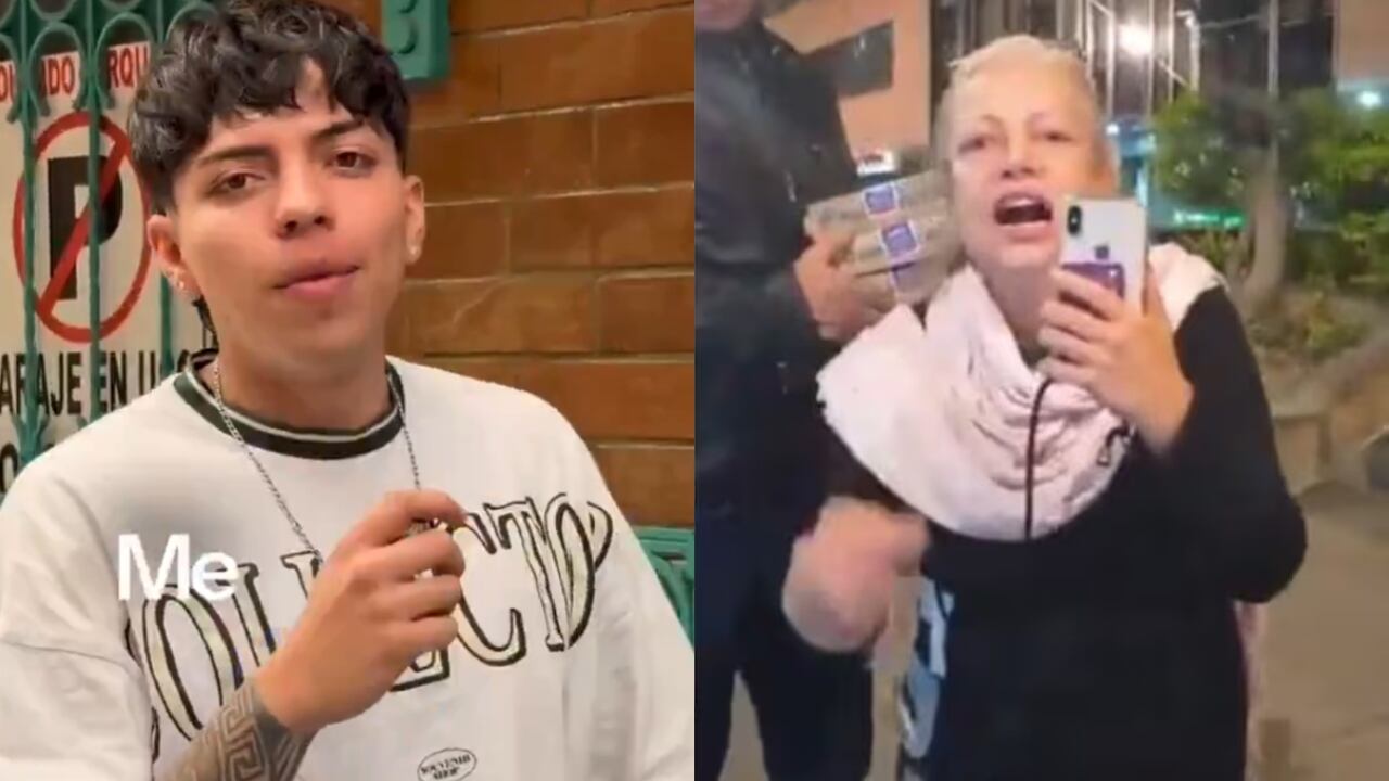 Domiciliario insultado por mujer en Bogotá.