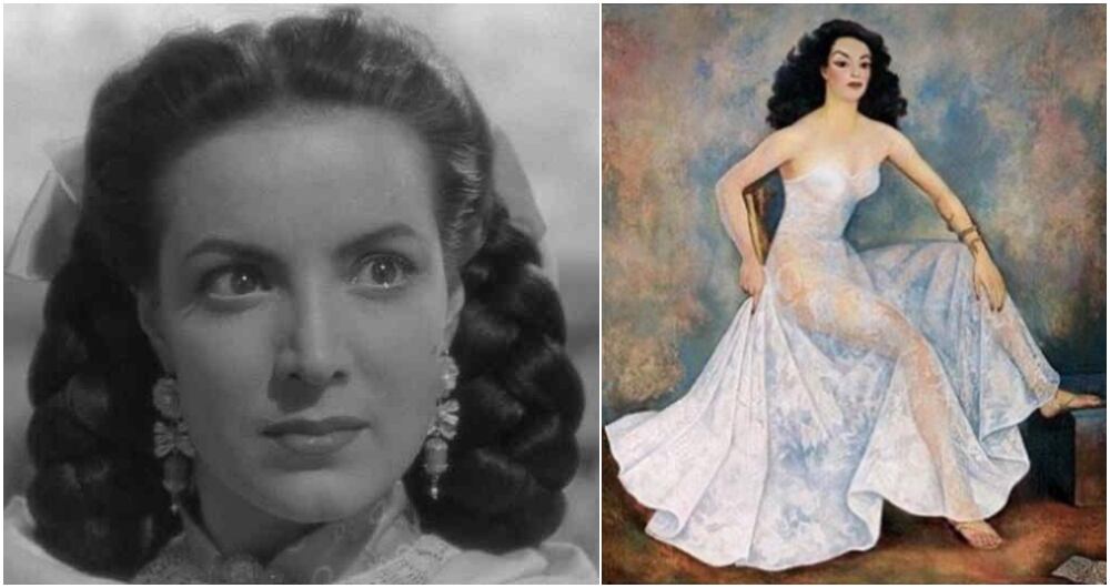 María Felix, la diva mexicana, y el retrato que Diego Rivera hizo de ella semidesnuda.