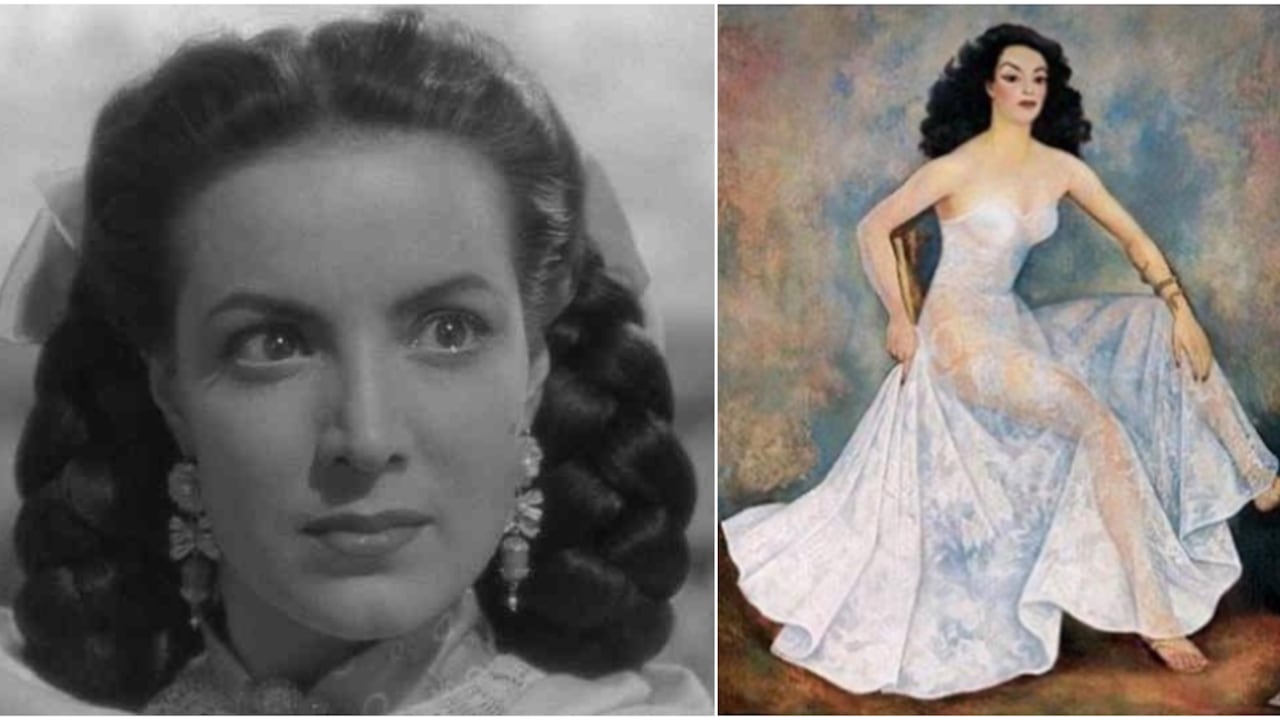 María Felix, la diva mexicana, y el retrato que Diego Rivera hizo de ella semidesnuda.