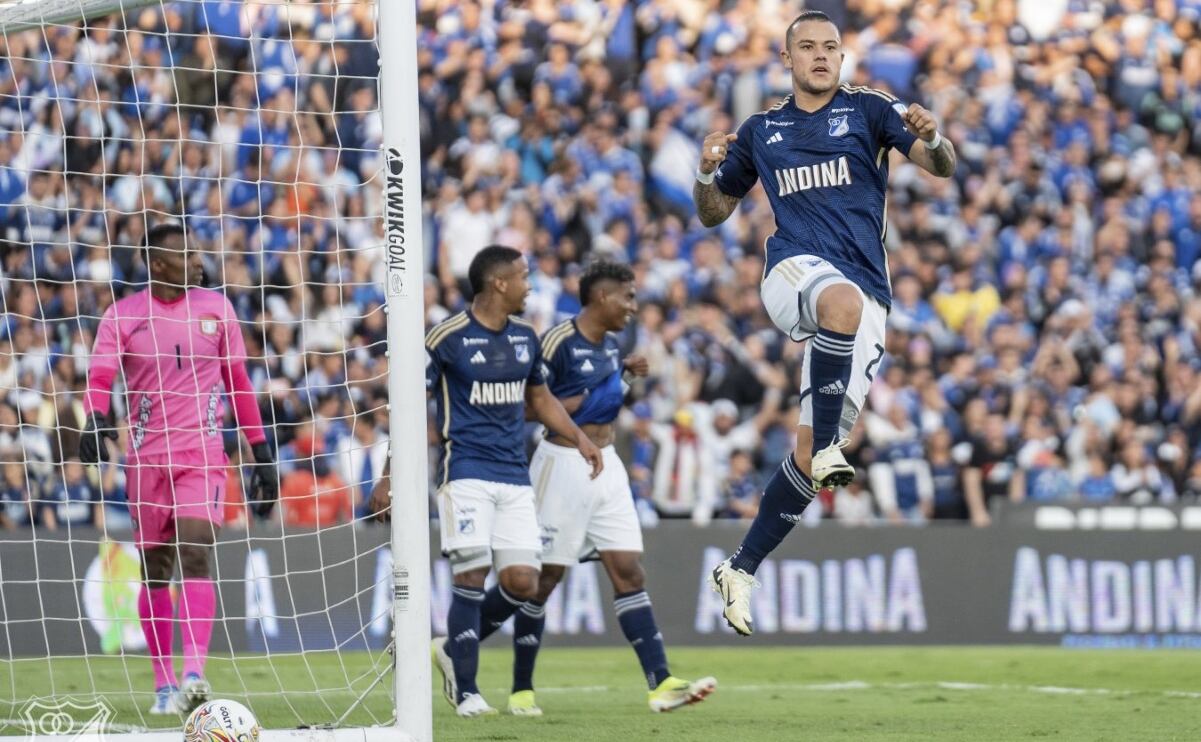 Leo Castro anotó el primero gol de MIllonarios vs. Boyacá Chicó
